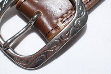 Load image into Gallery viewer, 'Western Ryder' Horsehide Belt (Brown)