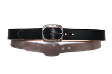Load image into Gallery viewer, 'Western Ryder' Horsehide Belt (Black)