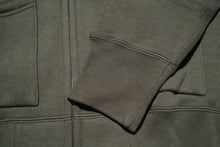 Load image into Gallery viewer, 12oz 'Pioneer' Loopwheel Zip Hoody (Desert Olive)
