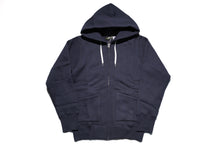 Load image into Gallery viewer, 12oz 'Pioneer' Loopwheel Zip Hoody (Midnight Navy)
