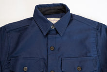 Load image into Gallery viewer, 'Deck Master' Moleskin C.P.O Jacketed Shirt (Royal Blue)