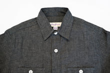 Load image into Gallery viewer, 9OZ 'STANLEY' SELVAGE CHAMBRAY WORK SHIRT (GREY)
