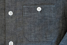 Load image into Gallery viewer, 9OZ 'STANLEY' SELVAGE CHAMBRAY WORK SHIRT (GREY)