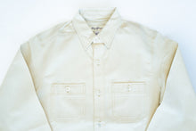 Load image into Gallery viewer, 9OZ 'STANLEY' SELVAGE CHAMBRAY WORK SHIRT (CREAM)