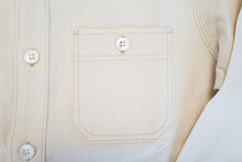 Load image into Gallery viewer, 9OZ 'STANLEY' SELVAGE CHAMBRAY WORK SHIRT (CREAM)