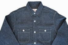 Load image into Gallery viewer, 9OZ 'STANLEY' SELVAGE CHAMBRAY WORK SHIRT (INDIGO)
