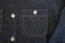 Load image into Gallery viewer, 9OZ 'STANLEY' SELVAGE CHAMBRAY WORK SHIRT (INDIGO)