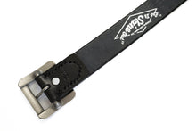 Load image into Gallery viewer, 'Garrison' Cowhide Belt (Black)
