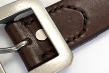 Load image into Gallery viewer, 'Garrison' Cowhide Belt (Brown)