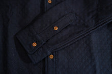 Load image into Gallery viewer, 15oz Indigo Sashiko 'Gatsby' Oxford Shirt