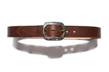 Load image into Gallery viewer, 'Western Ryder' Horsehide Belt (Brown)
