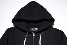 Load image into Gallery viewer, 12oz &#39;Pioneer&#39; Loopwheel Zip Hoody (Shadow Black)
