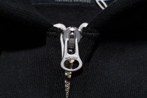 12oz 'Pioneer' Loopwheel Zip Hoody (Shadow Black)