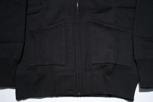 Load image into Gallery viewer, 12oz &#39;Pioneer&#39; Loopwheel Zip Hoody (Shadow Black)
