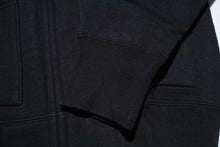 Load image into Gallery viewer, 12oz &#39;Pioneer&#39; Loopwheel Zip Hoody (Shadow Black)
