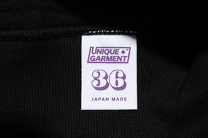 12oz 'Pioneer' Loopwheel Zip Hoody (Shadow Black)