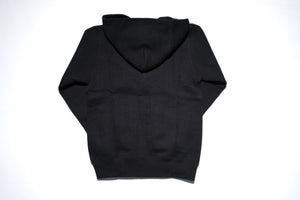 12oz 'Pioneer' Loopwheel Zip Hoody (Shadow Black)