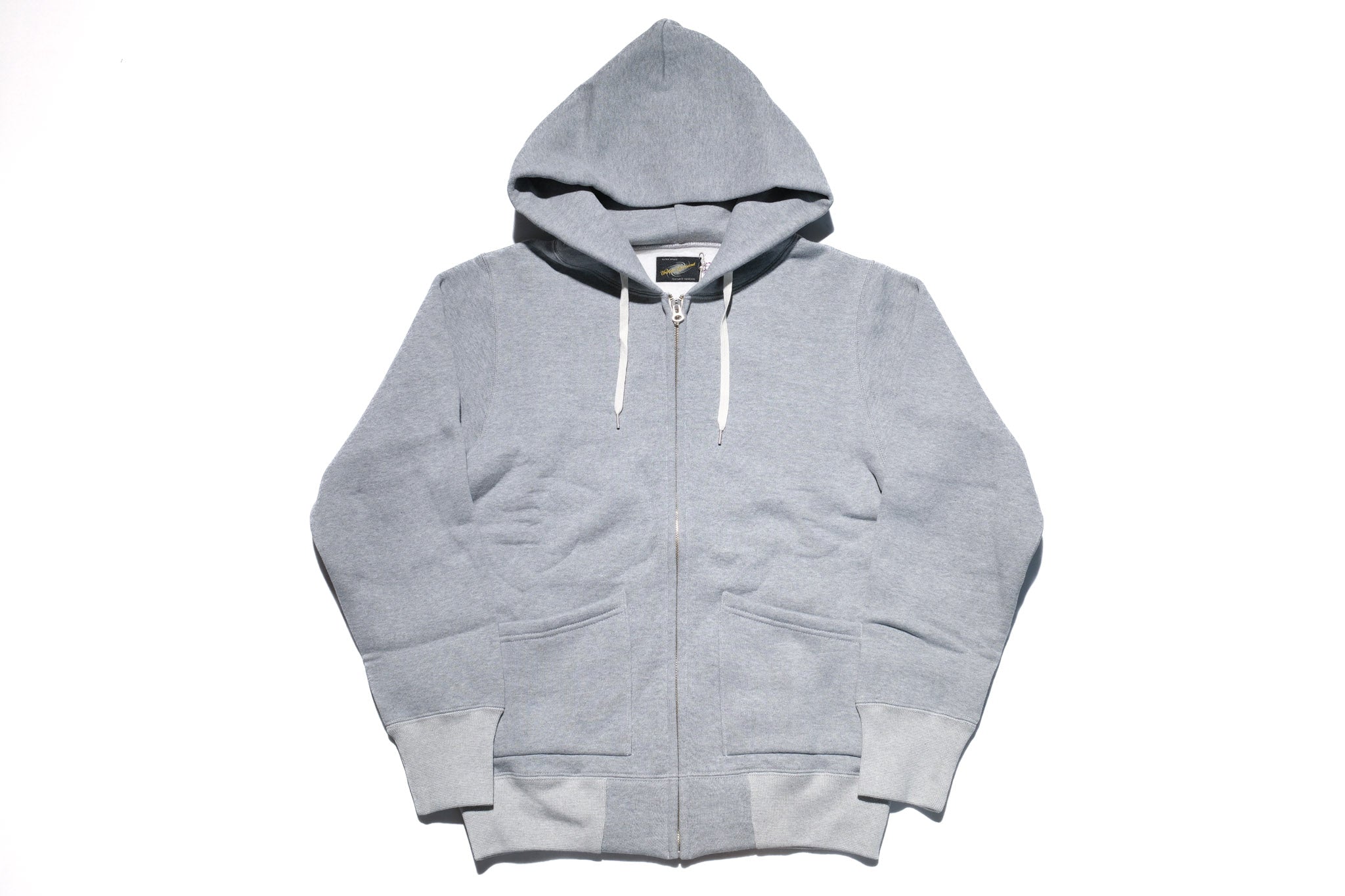 12oz 'Pioneer' Loopwheel Zip Hoody (Heather Grey)