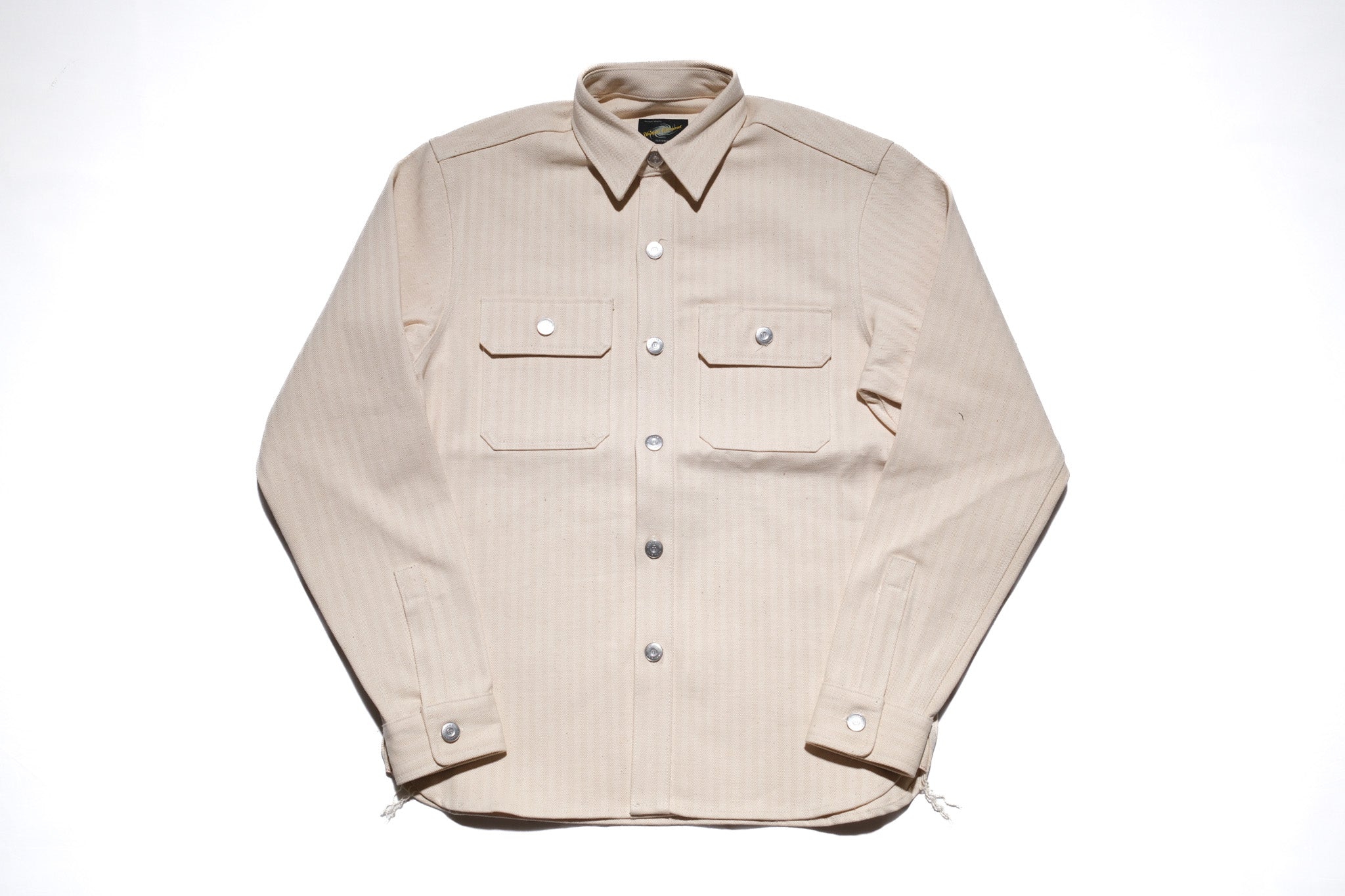 'Officer' HBT Utility Shirt (Straw)