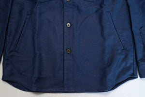 'Deck Master' Moleskin C.P.O Jacketed Shirt (Royal Blue)