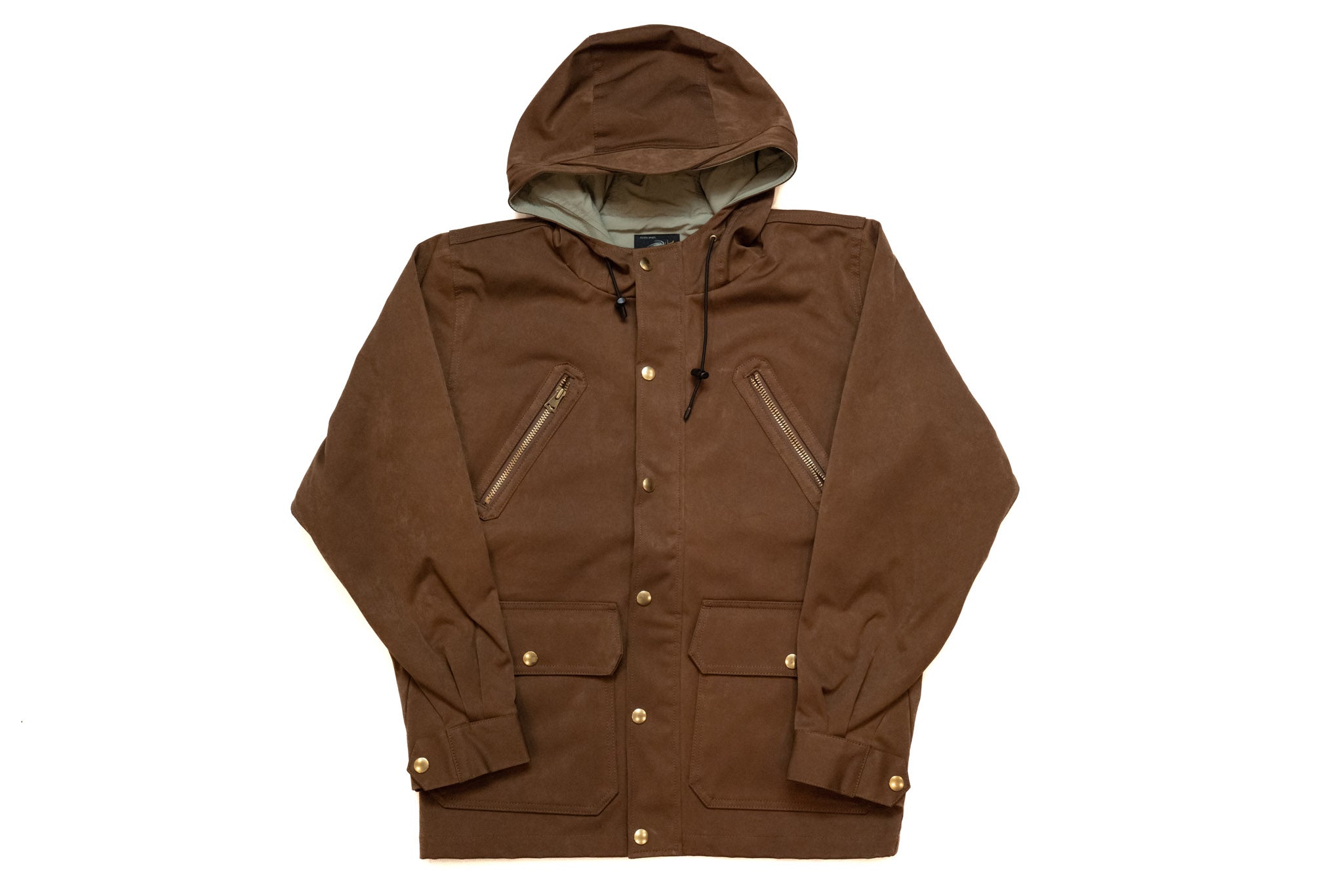 'Birds View' Mountain Parka Brown Suede-Touch