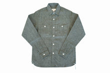 Load image into Gallery viewer, 9OZ &#39;STANLEY&#39; SELVAGE CHAMBRAY WORK SHIRT (GREY)
