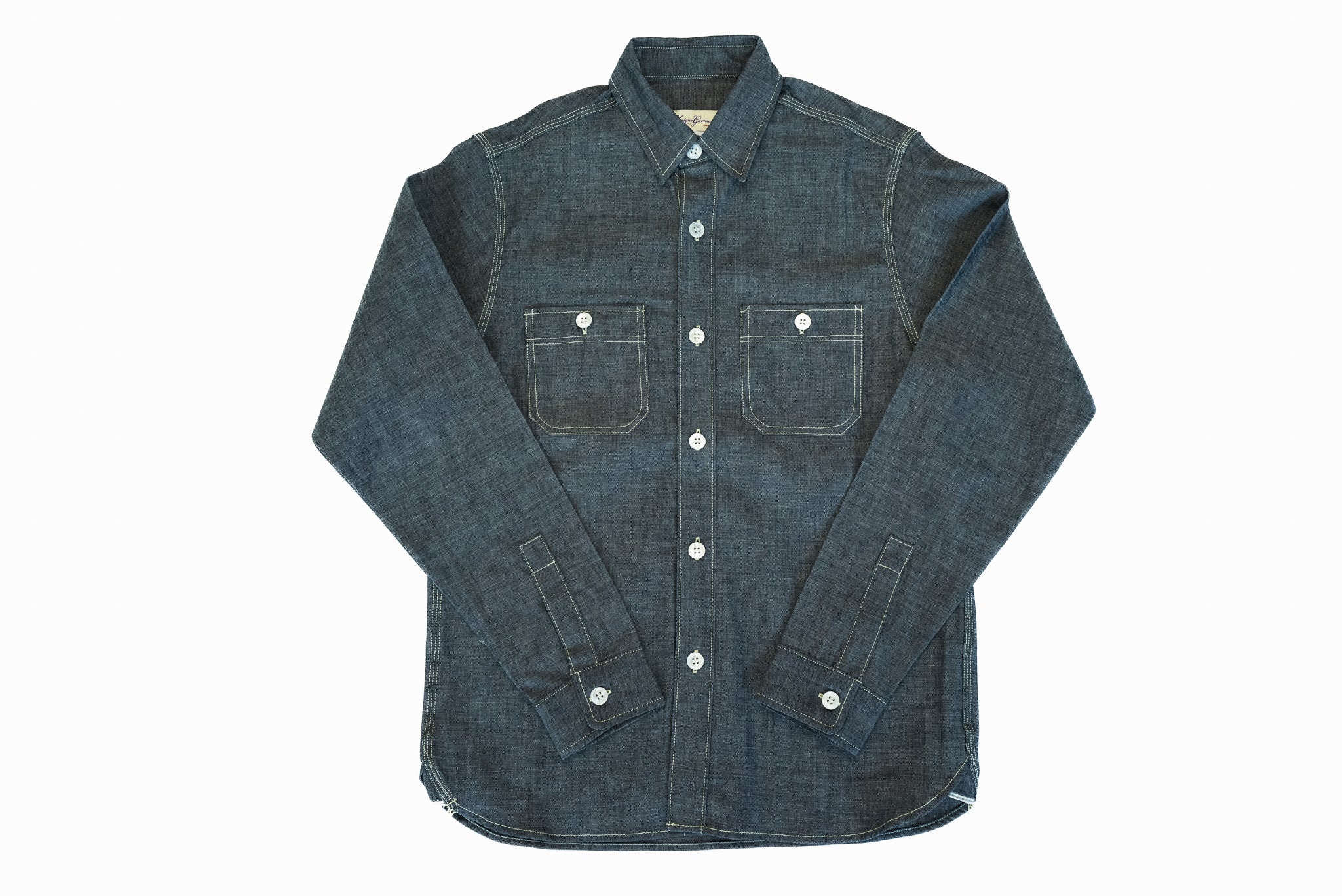 9OZ 'STANLEY' SELVAGE CHAMBRAY WORK SHIRT (INDIGO)