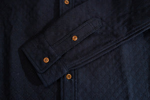 15oz Indigo Sashiko 'Gatsby' Oxford Shirt