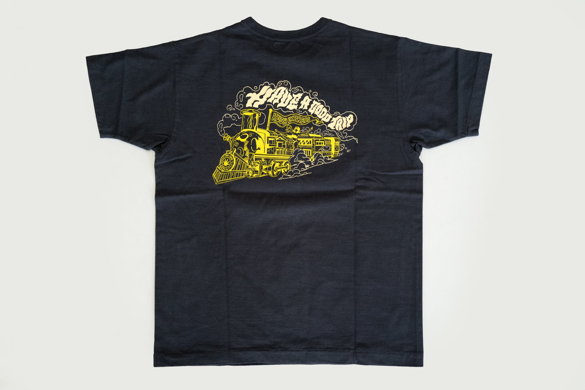 'HAVE A GOOD TRIP’ LOOPWHEELED TEE (NAVY)