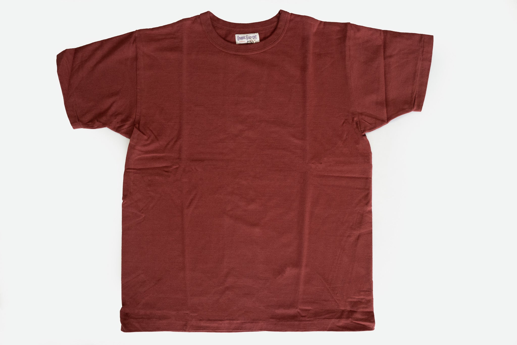 7OZ ‘AIRY’ LOOPWHEELED TEE (BURGUNDY)