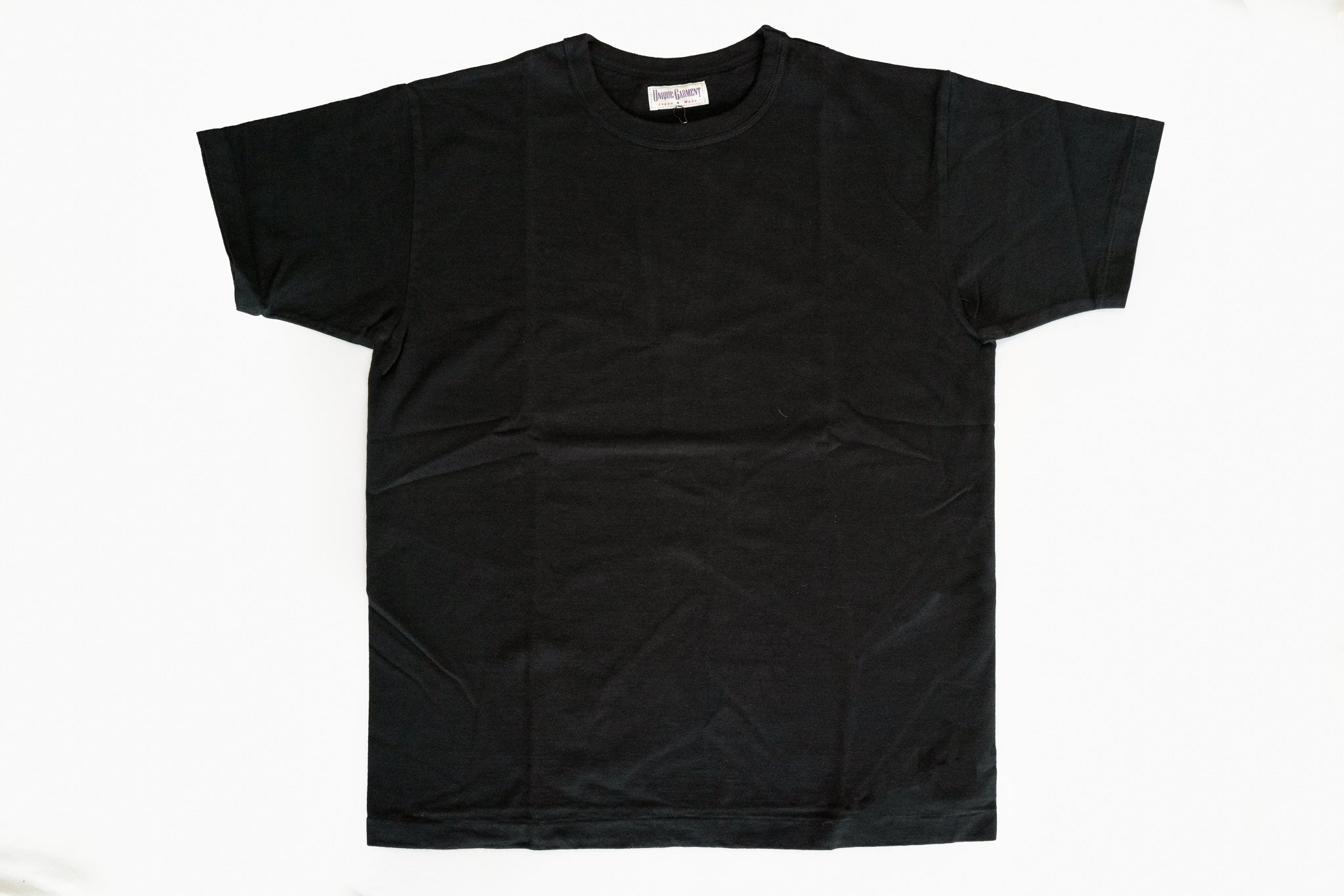 7OZ ‘AIRY’ LOOPWHEELED TEE (BLACK)