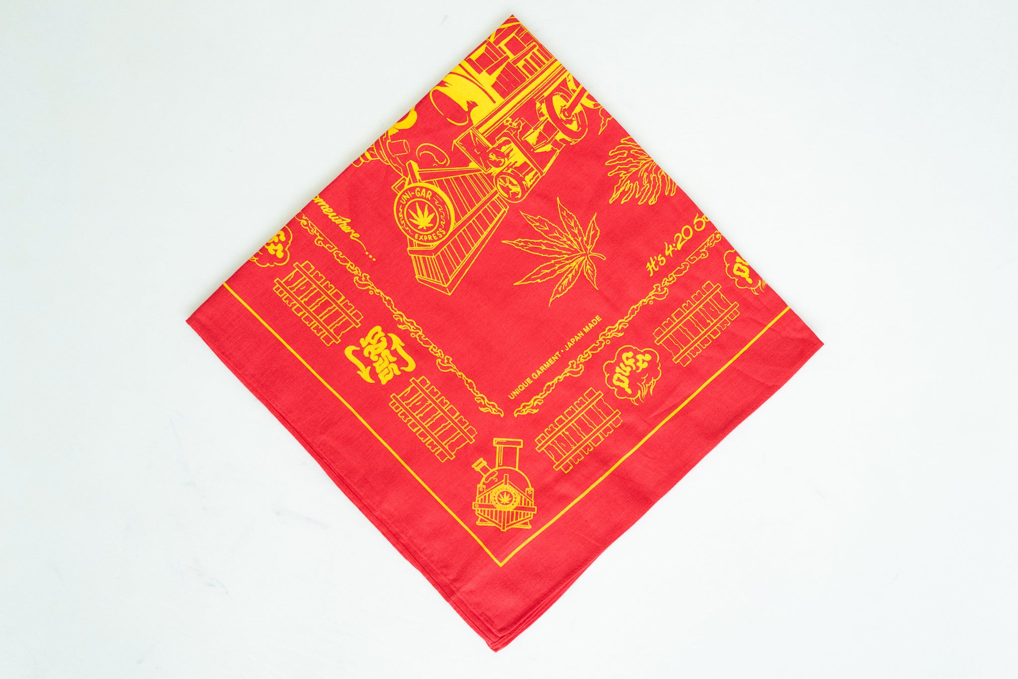 ‘HAVE A GOOD TRIP’ BANDANA (BURGUNDY)